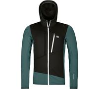 Ortovox - Polaire à capuche en laine de mérinos - Fleece Grid Hoody M Dark Arctic Grey pour Homme en Laine - Taille S - Gris Gris S