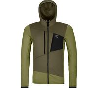 Ortovox - Polaire à capuche en laine de mérinos - Fleece Grid Hoody M Wild Herbs pour Homme en Laine - Taille L - Kaki Kaki L