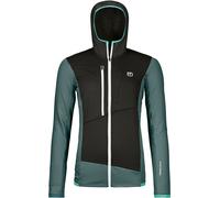 Ortovox - Polaire à capuche en laine de mérinos - Fleece Grid Hoody W Dark Arctic Grey pour Femme en Laine - Taille L - Noir Noir L