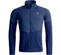 Ortovox - Polaire mérinos légère et respirante - Fleece Light Grid Jacket M Deep Ocean pour Homme en Laine - Taille L - Bleu Bleu L