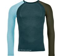 Ortovox - Sous-vêtement en laine de mérinos - 120 Comp Light Long Sleeve M Dark Arctic Grey pour Homme en Laine - Taille XL - Gris Gris XL