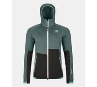 Ortovox Sweat à capuche en polaire côtelée pour femme gris arctique foncé M