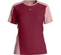 Ortovox - T-shirt de randonnée léger en laine mérinos - 120 Cool Tec Fast Upward T-shirt W Red Malbec pour Femme en Laine - Taille S - Violet Violet S