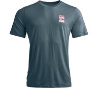 Ortovox - T-shirt en laine de mérinos - 140 Cool Mountain Gradient T-shirt M Dark Arctic Grey pour Homme en Laine - Taille L - Gris Gris L