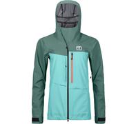 Ortovox - Veste de freeride - 3L Ravine Shell Jacket W Ice Waterfall pour Femme en Laine - Taille L - Bleu Bleu L