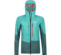 Ortovox - Veste de freeride - Mesola Jacket W Ice Waterfall pour Femme en Laine - Taille L - Vert Vert L
