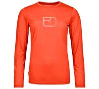 Ortovox - Women's 150 Cool Mountain Silhouette L/S - Haut en mérinos - M - sunset orange