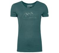 Ortovox - Women's 150 Cool Vintage Badge T-Shirt - Haut en mérinos - XL - dark arctic grey