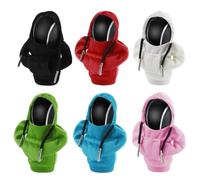 Ortviai Lot de 6 Housses de Protection Universelles pour Pommeau de Levier de vitesse de voiture, Pommeau de Vitesse, Couvercle Levier de Vitesse, Sweat À Capuche Levier Vitesse Voiture