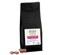 Orubia, Novissima, Café en Grains Arabica, Torréfaction Traditionnelle, 1 Kg, Arômes Chocolat et Pain Grillé, Intensité Équilibrée 6/10, Paquet Souple