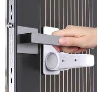 Oruiiju 4 pièces Verrou de levier de porte à l'épreuve des enfants,Serrures de Sécurité pour Enfants-utilisant un adhésif 3M-Aucun Outil ou Perceuse Nécessaire(Blanc)