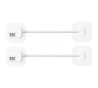 Oruiiju Lot de 2 verrous de sécurité pour armoires et fenêtres pour enfants, avec adhésif puissant ou avec Code à 3 Chiffres,convient aux fenêtres et réfrigérateur Armoire Tiroir Laveuse Placard etc