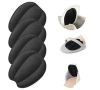 Oruola 2 Paires Coussinets de Langue de Chaussure,Reusable High Heel Comfort Pads Shoe Inserts for Women and Men,Noir Coussinets Langue Feutre Chaussure,Chaussure Antidérapants Insert