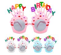Oruola Lot De 3 Paires Lunettes Happy Birthday Adulte, Soleil Joyeux Anniversaire De FêTe Lunette Anniversaire Pour Photo Props Accessoires, Lunettes Amusantes, Verres Sans Ordonnance