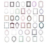 Oruola Lot de 40 cadres en dentelle pour scrapbooking, vintage, creux, papier de scrapbooking, mini cadre photo, scrapbooking, accessoires de scrapbooking vintage pour bricolage, journal, artisanat