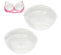 ORUZA 1 paire de coussinets transparents en silicone pour soutien-gorge push-up antidérapants pour soutien-gorge, bikini, maillots de bain, bretelles, robes, claire, taille unique