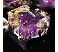 ORUZA Lot de 7 dés polyédriques DND Liquid D&D Core D4 D6 D8 D10 D12 D20 D% Sables mouvants pour Donjons et Dragons RPG MTG Pathfinder Jeu de rôle