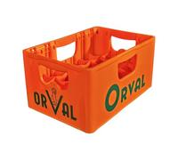 Orval - Casier Officiel en Plastique pour 24 Bouteilles - Décoration Bar & Accessoire Authentique de Bière Trappiste Belge