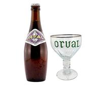 Orval - Verres de Collection - 17cl ou 33cl au choix - Gravure du mot Orval en couleur verte - Truite d'Orval Gravéé - Édition Spéciale - Verre Orval - Orval vert (17 CL)