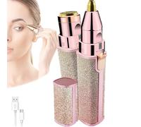 Orvanna Precision Evergof & Facial Trimmer, 2 en 1 des sourcils pour femmes et le dispositif d'épilation du visage, retirez sans effort les poils du visage et façonnez vos sourcils (Pink)