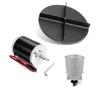 Orvex Moteur d'épandeur de sel 12 V et kit de disque rotatif de 20,3 cm compatible avec les acheteurs SaltDogg 3000966 3013824, ATVS15A UTVS16 ATVS15, épandeur de hayon, 18 W 900 tr/min 2,5 A pour le