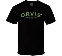 Orvis Fly Reel Fishing Company Logo Men's Shirt T-Shirt Black M
