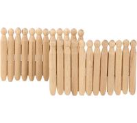 Orwell Dolly Pegs en bois 24pk WI1592 (Taille unique) (Une seule couleur)