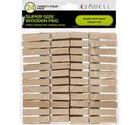 Orwell Super Size Piquets en bois 24pk WI1590 (Taille unique) (Une seule couleur)