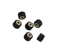 ORWXLIUDI Rouleau De Roue Poussée Pincement 3 Pièces, Compatible for Mimaki, Compatible for Roland, CE5000 120 Traceur Découpe, Alimentation Coupe en Vinyle, Caoutchouc Cuivre(3pcs 4x11x16mm)