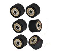 ORWXLIUDI Rouleau De Roue Poussée Pincement 3 Pièces, Compatible for Mimaki, Roland CAMM Graphtec CE5000 120 Liyu Traceur Découpe Vinyle Cutter Alimentation Caoutchouc Cuivre(3pcs 3x11x16mm)