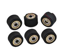 ORWXLIUDI Rouleau De Roue Poussée Pincement 3 Pièces, Compatible for Mimaki, Roland CAMM Graphtec CE5000 120 Liyu Traceur Découpe Vinyle Cutter Alimentation Caoutchouc Cuivre(3pcs 4x10x14mm)