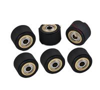 ORWXLIUDI Rouleau De Roue Poussée Pincement 3 Pièces, Compatible for Mimaki, Roland CAMM Graphtec CE5000 120 Liyu Traceur Découpe Vinyle Cutter Alimentation Caoutchouc Cuivre(3pcs 4x11x16mm)