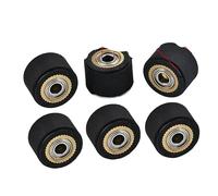 ORWXLIUDI Rouleau De Roue Poussée Pincement 3 Pièces, Compatible for Mimaki, Roland CAMM Graphtec CE5000 120 Liyu Traceur Découpe Vinyle Cutter Alimentation Caoutchouc Cuivre(3pcs 4x10x16mm)