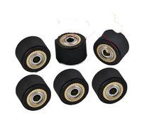 ORWXLIUDI Rouleau De Roue Poussée Pincement 3 Pièces, Compatible for Mimaki, Roland CAMM Graphtec CE5000 120 Liyu Traceur Découpe Vinyle Cutter Alimentation Caoutchouc Cuivre(3pcs 3x11x16mm)