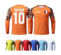 ORYG Maillot Gardien de But Rembourré Enfant Hommes Garçons Kit Gardien Personnalisé avec Nom Numéro Logo de L'équipe
