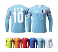 ORYG Maillot Gardien de But Rembourré Enfant Hommes Garçons Kit Gardien Personnalisé avec Nom Numéro Logo de L'équipe