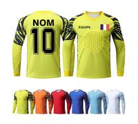 ORYG Maillot Gardien de But Rembourré Enfant Hommes Garçons Kit Gardien Personnalisé avec Nom Numéro Logo de L'équipe