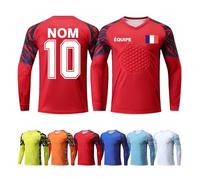 ORYG Maillot Gardien de But Rembourré Enfant Hommes Garçons Kit Gardien Personnalisé avec Nom Numéro Logo de L'équipe
