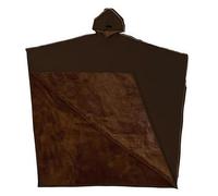 oryshrystar Sweat à capuche surdimensionné unisexe - Couverture lestée à manches longues - Poncho ample à capuche - Haut tendance pour homme et femme - Sweat en polaire confortable, marron foncé