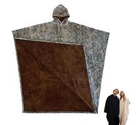 oryshrystar Sweat à capuche surdimensionné unisexe - Couverture lestée à manches longues - Poncho ample à capuche - Haut tendance pour homme et femme - Sweat en polaire confortable, floral, taille