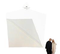 oryshrystar Sweat à capuche surdimensionné unisexe - Couverture lestée à manches longues - Poncho ample à capuche - Haut tendance pour homme et femme - Sweat en polaire confortable, blanc, taille