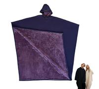 oryshrystar Sweat à capuche surdimensionné unisexe - Couverture lestée à manches longues - Poncho ample à capuche - Haut tendance pour homme et femme - Sweat en polaire confortable, violet foncé