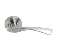 Oryx 3035010 Roseta Onda - Poignée de porte, nickel brillant