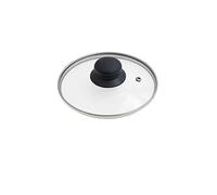 ORYX 5023400 Couvercle en Verre pour poêle avec Bord en Acier Inoxydable Transparent 16 cm