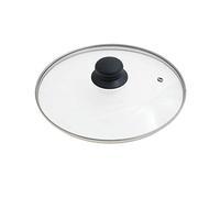ORYX 5023420 Couvercle en Verre Transparent pour poêle avec Bord en Acier Inoxydable 24 cm