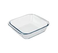 ORYX 5024130 Plat à four en verre Borosilicate carré 1,1 litres. 18 x 18 cm. Idéal pour les décorations, les salades, les desserts, la cuisine, la Réposterie. Sans BPA