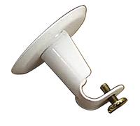 ORYX 5300122 Support Tube 12 Plafond Rond 12 mm Blanc