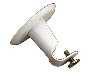 ORYX 5300122 Support Tube 12 Plafond Rond 12 mm Blanc