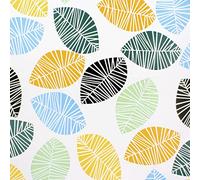 Oryx 5544045 Nappe en Toile cirée rectangulaire avec Feuilles colorées Imperméable, Anti-Taches, en PVC, 140 cm x 20 m Rouleau à découper pour intérieur et extérieur