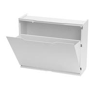 ORYX Porte-chaussures avec une porte aromatisée en polypropylène, armoire modulaire interne ou externe, 100% Made in Italy, 51x18h40 cm, couleur blanc